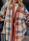 Plaid Print Shacket