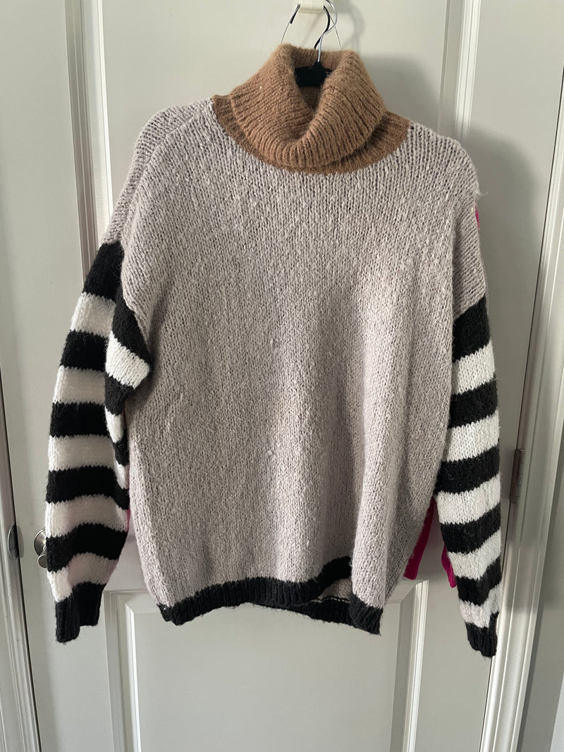 Turtle Neck Knit Sweater