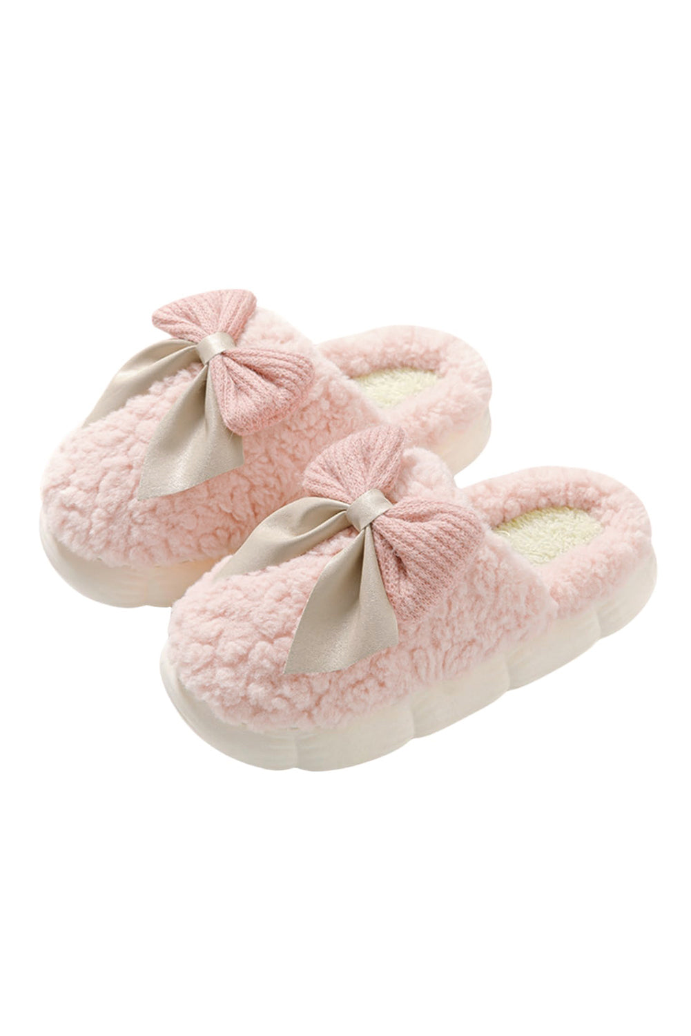 Pink Bow Slippers